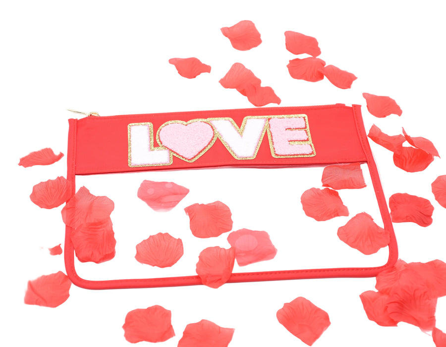 Red Travel Pouch with 