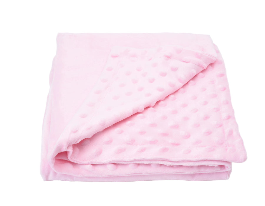 Personalised Baby Gift in Baby Pink with Comforter and Dimple Blanket - Limited Edition