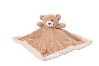 Personalised Baby Teddy Bear Comforter Toy, Brown