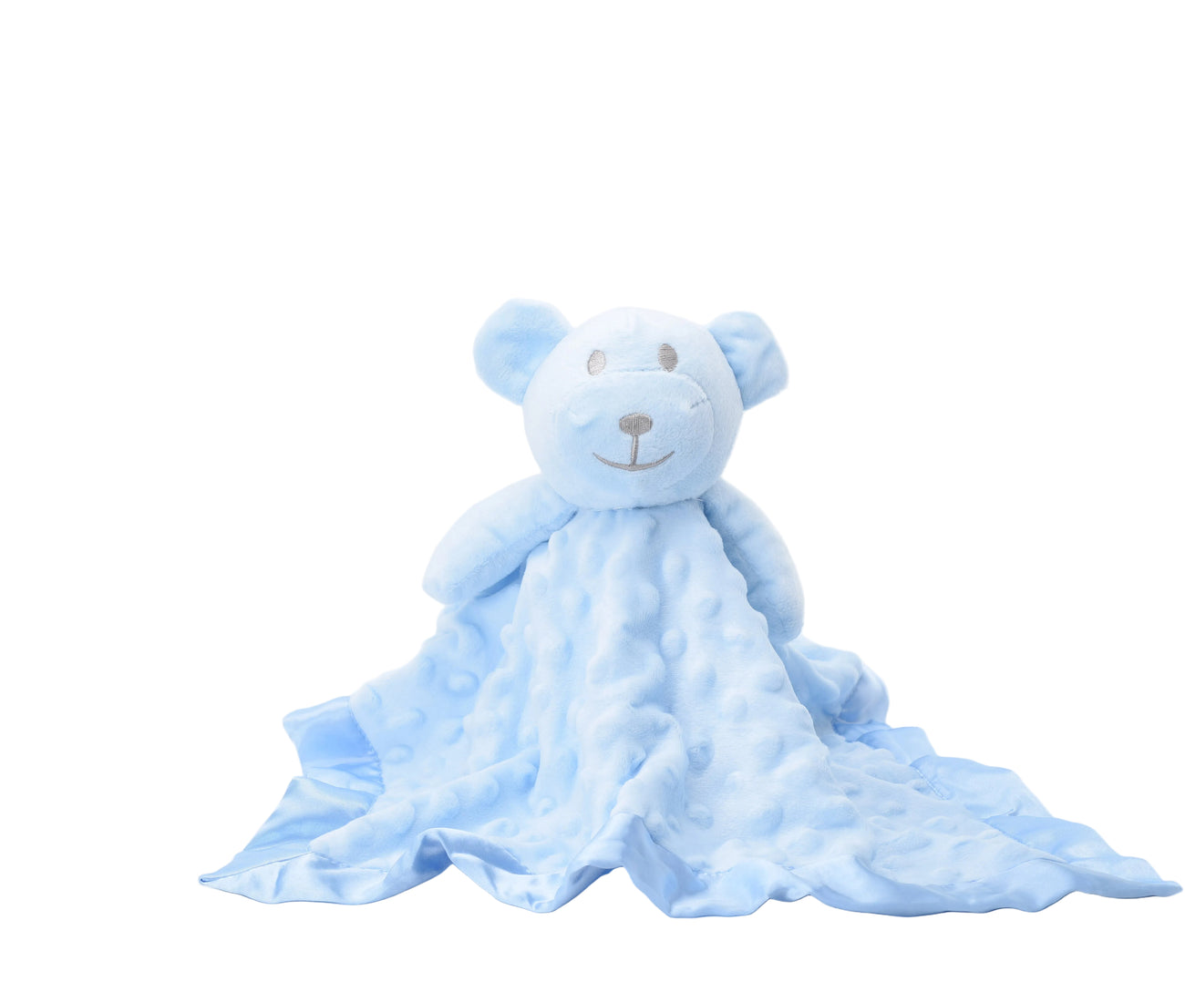 Baby Boys Personalised Blue Teddy Bear Comforter