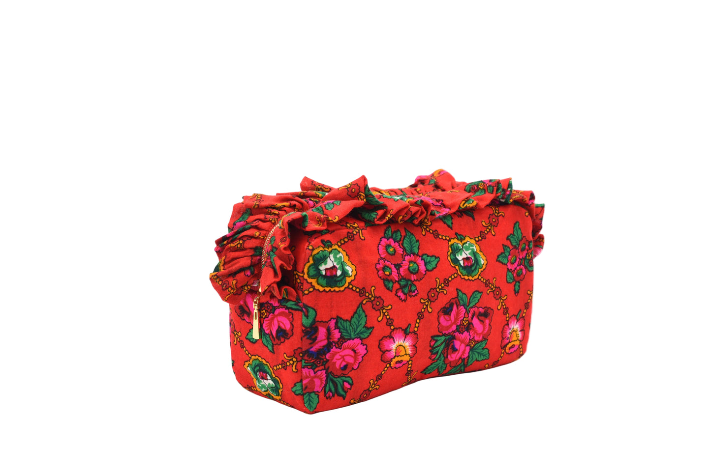 Luxury Ruffle UAE Heritage Pouch – Medium