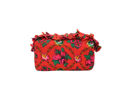 Luxury Ruffle UAE Heritage Pouch – Medium