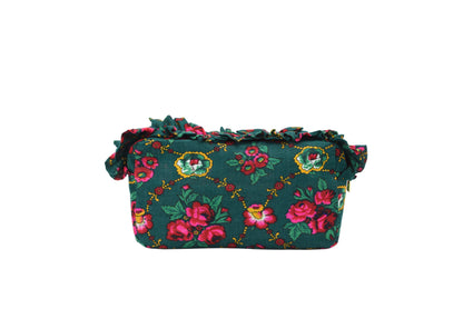 Luxury Ruffle UAE Heritage Pouch – Medium