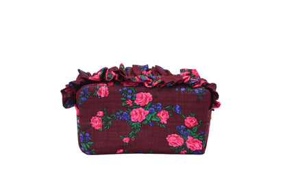 Arabic "Beauty" Ruffle Pouch, Medium