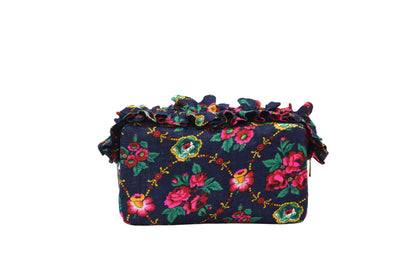 Luxury Ruffle UAE Heritage Pouch – Medium