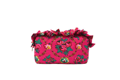 Luxury Ruffle UAE Heritage Pouch – Medium