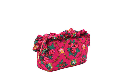 Luxury Ruffle UAE Heritage Pouch – Medium