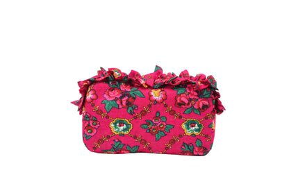 Luxury Ruffle UAE Heritage Pouch – Medium