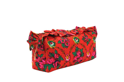 Luxury Personalised LargeRuffle Heritage Pouch