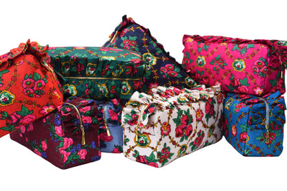 Luxury Personalised LargeRuffle Heritage Pouch