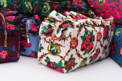 Luxury Personalised LargeRuffle Heritage Pouch
