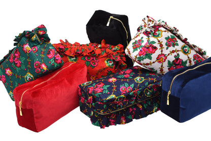 Luxury Personalised LargeRuffle Heritage Pouch