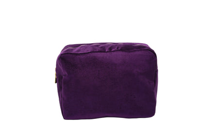 Luxury Personalised Velvet Large Pouch, Bold Edit