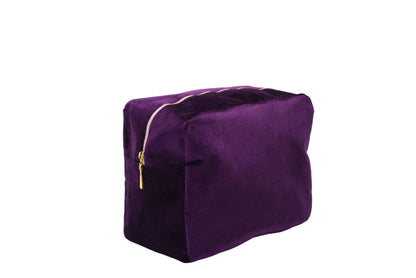 Luxury Personalised Velvet Large Pouch, Bold Edit