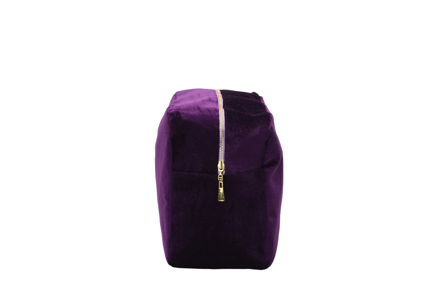 Luxury Personalised Velvet Large Pouch, Bold Edit