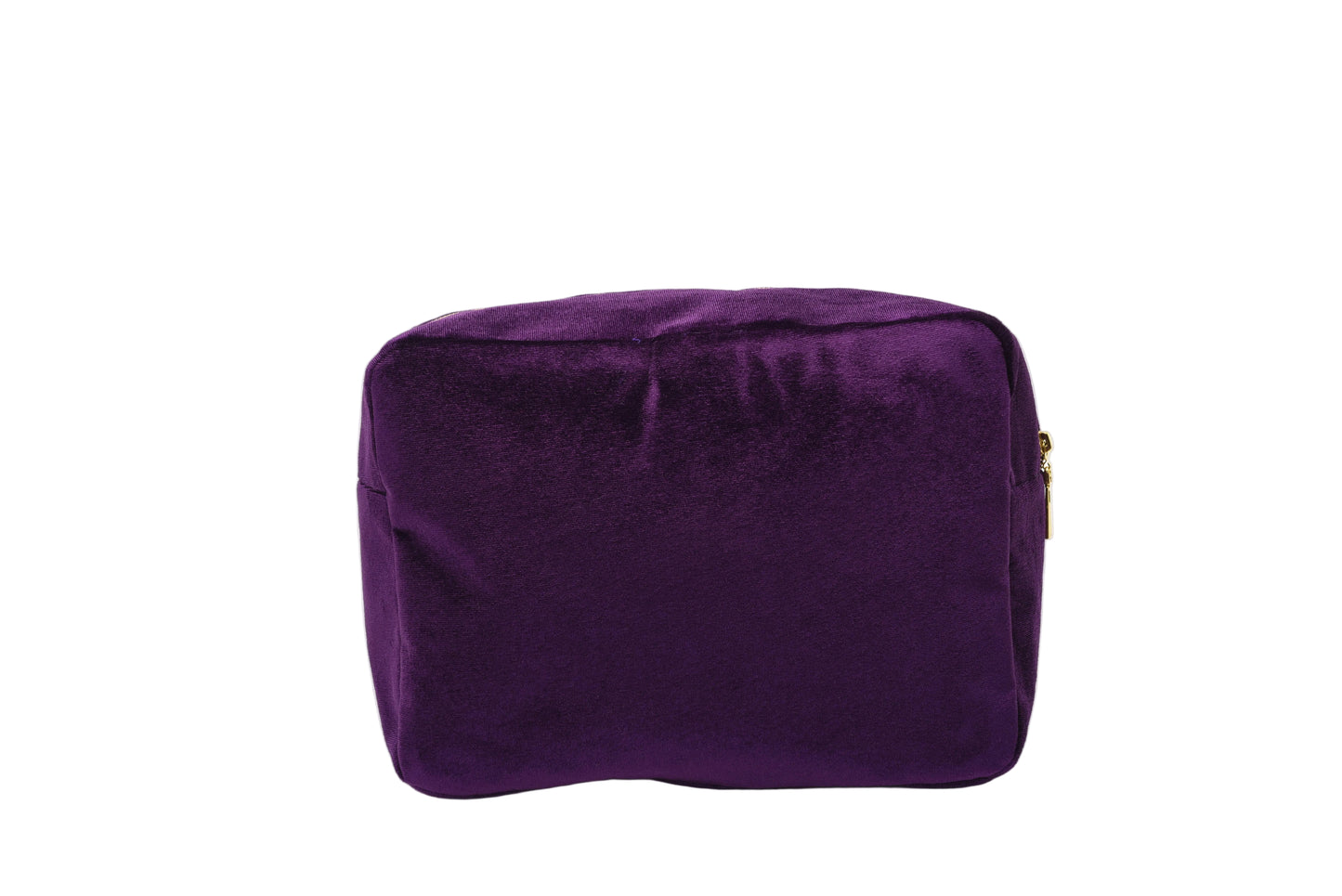 Luxury Personalised Velvet Large Pouch, Bold Edit