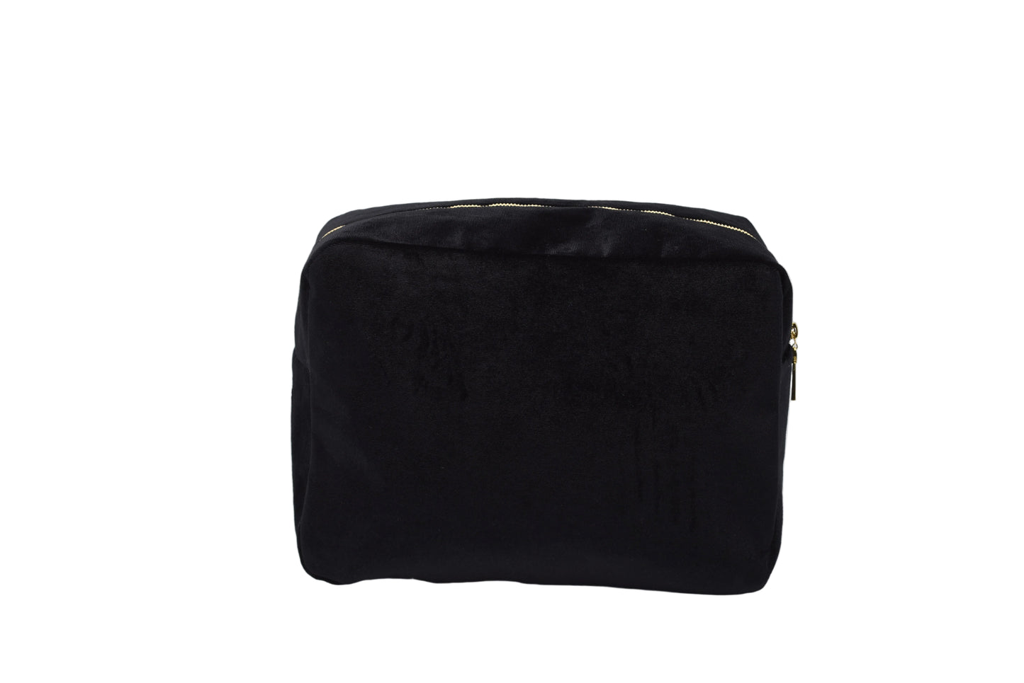 Luxury Personalised Velvet Large Pouch, Bold Edit
