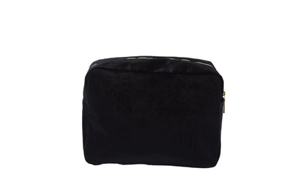 Luxury Personalised Velvet Large Pouch, Bold Edit