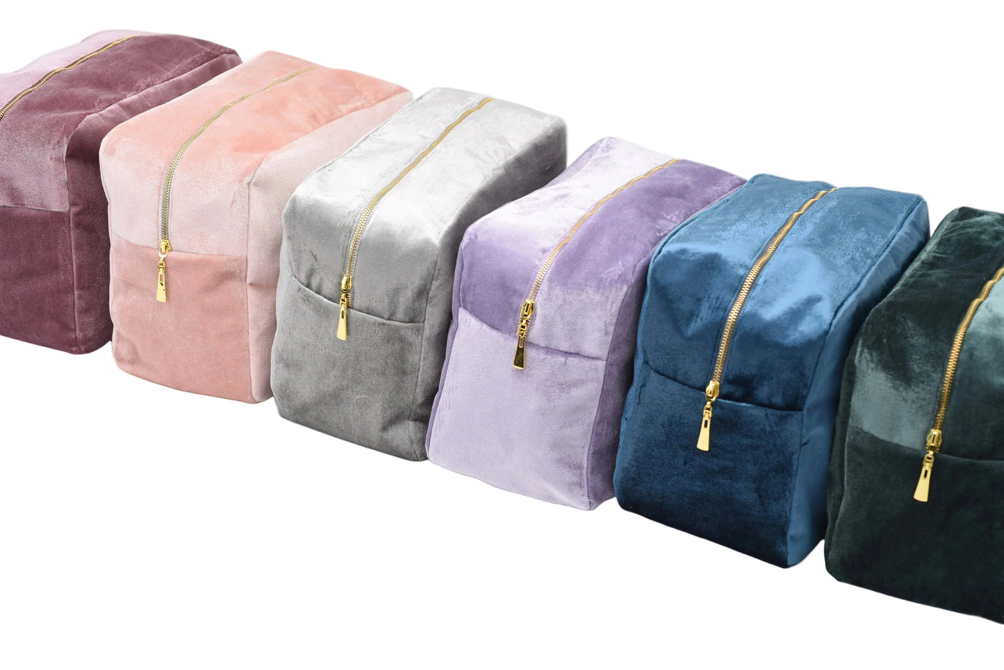 Luxury Personalised Velvet, Pastel Edit, Large Pouch