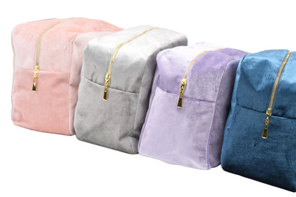 Luxury Personalised Velvet, Pastel Edit, Large Pouch