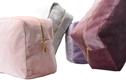 Luxury Personalised Velvet, Pastel Edit, Large Pouch