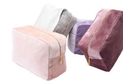 Luxury Personalised Velvet, Pastel Edit, Large Pouch