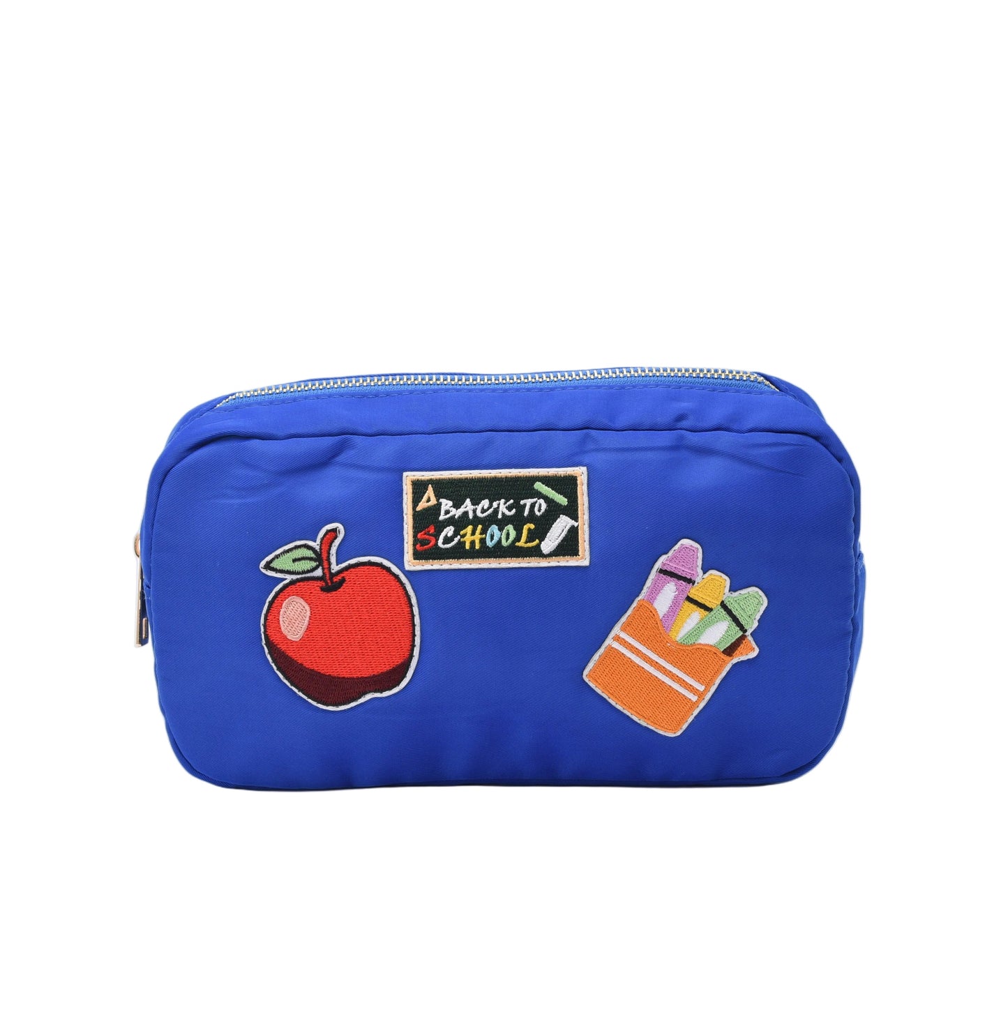 "Back To School" Small Pouch, Royal Blue