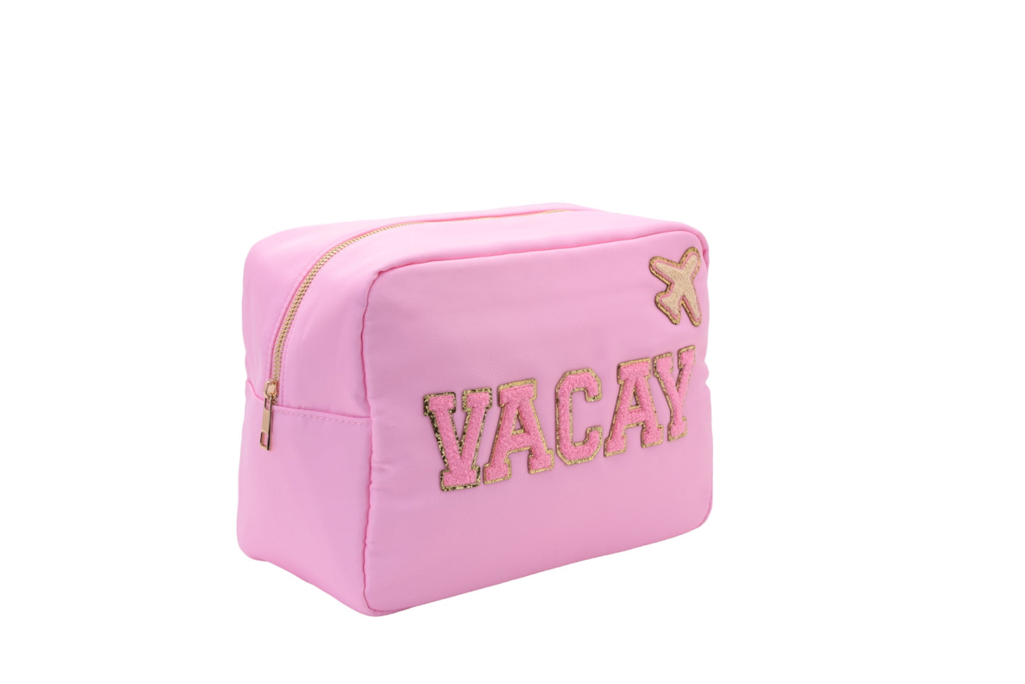 Baby Pink Large Pouch - "Vacay" - The Happy Tribe
