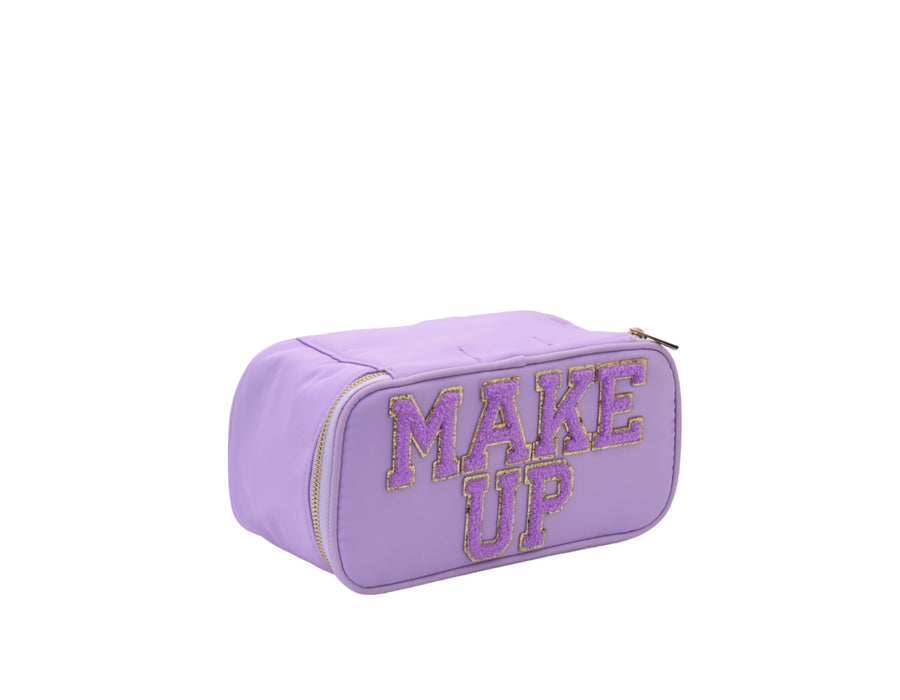 Lilac Solid Make Up Case - 