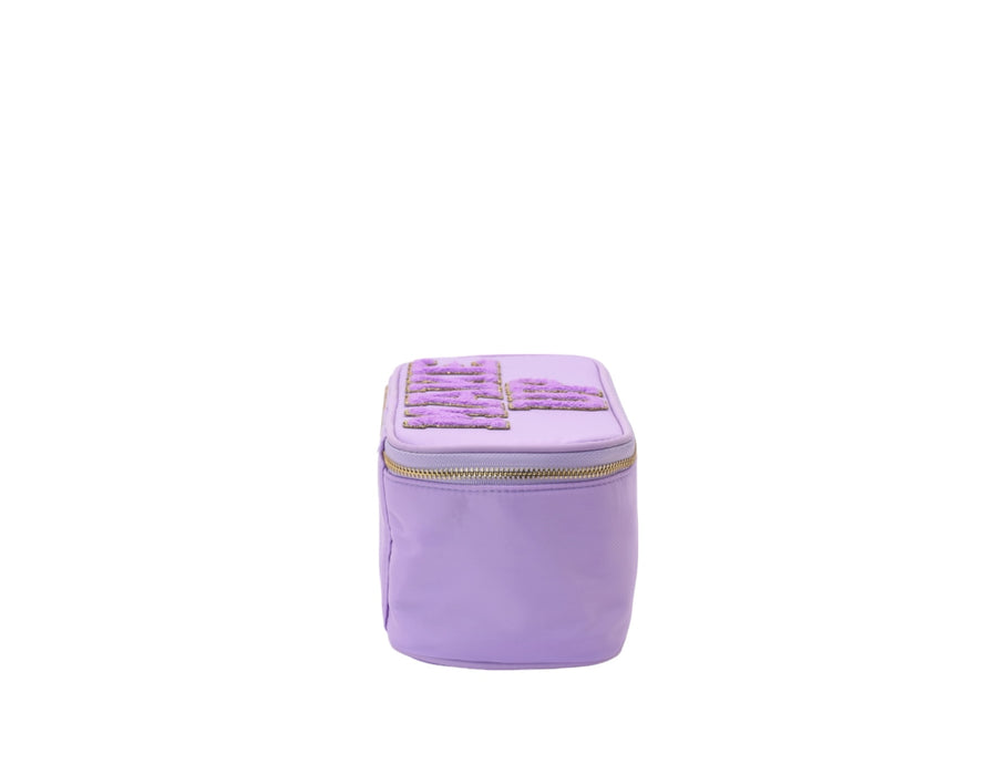 Lilac Solid Make Up Case - 