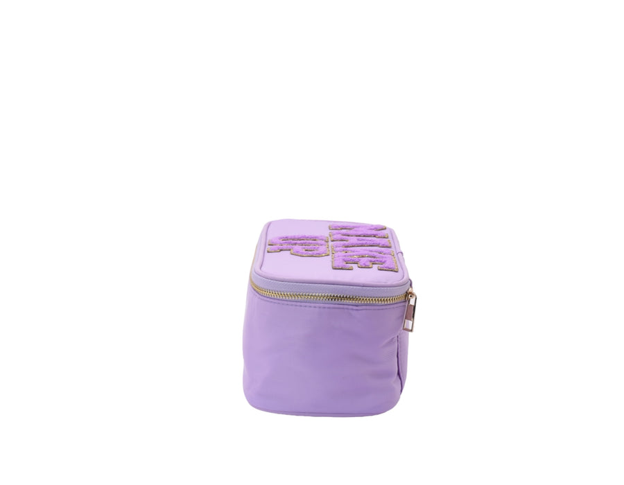 Lilac Solid Make Up Case - 