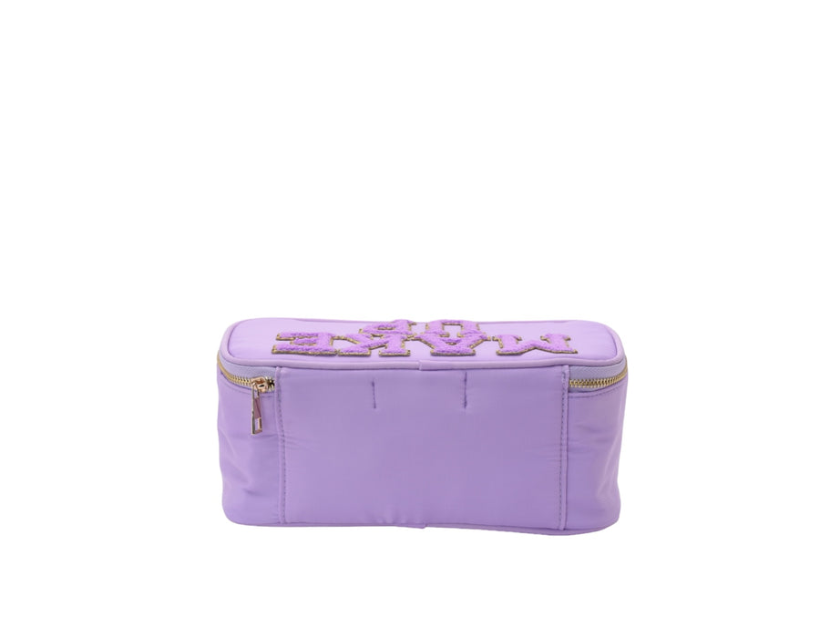 Lilac Solid Make Up Case - 