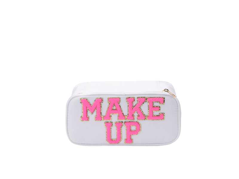 White Solid Make Up Case - 