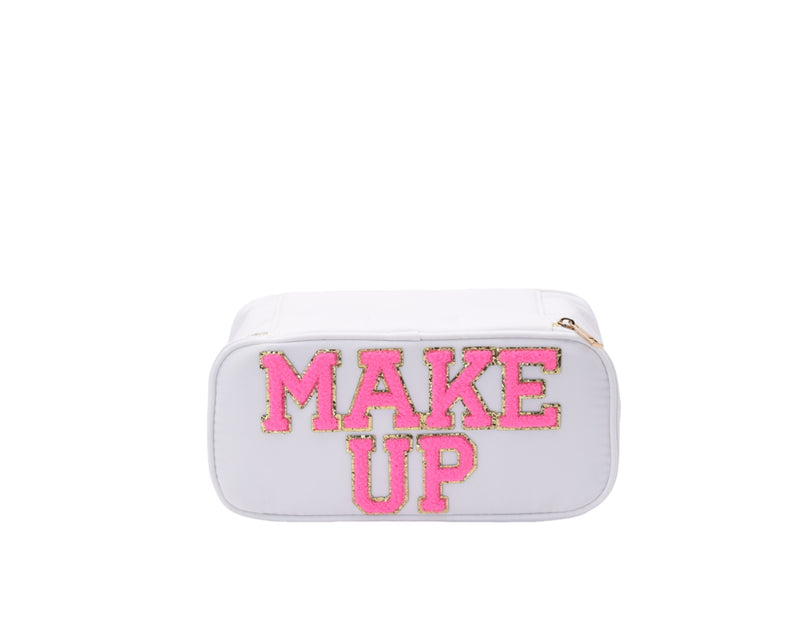 White Solid Make Up Case - 