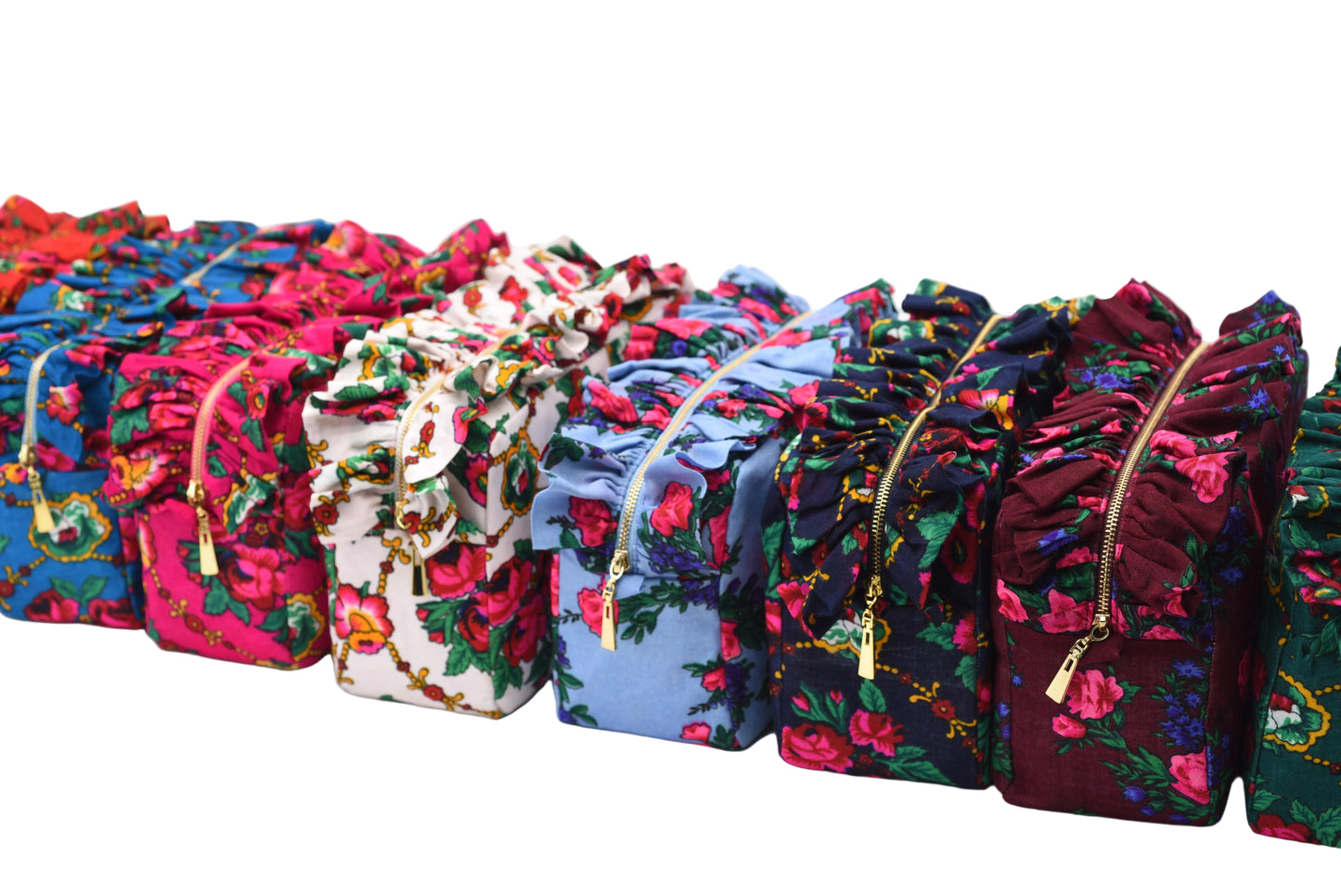 Luxury Ruffle UAE Heritage Pouch – Medium