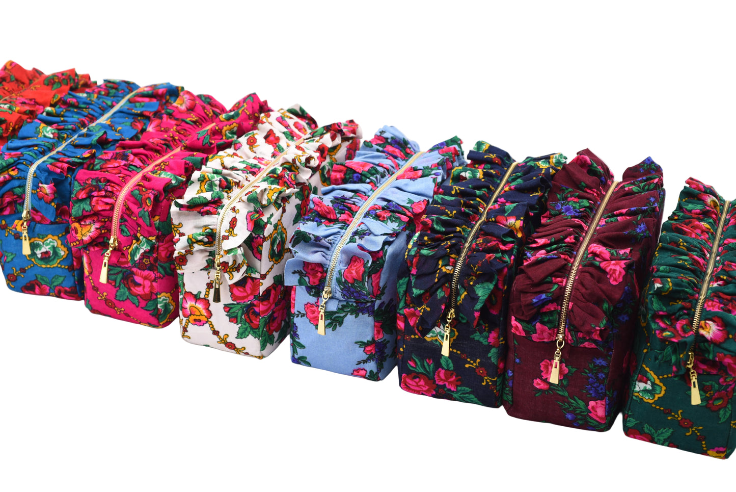 Luxury Ruffle UAE Heritage Pouch – Medium