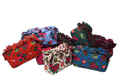 Luxury Ruffle UAE Heritage Pouch – Medium