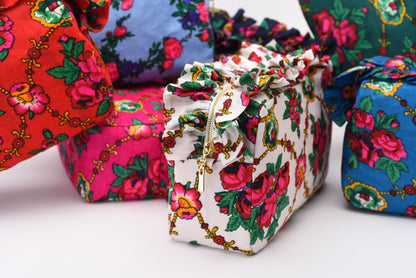 Luxury Ruffle UAE Heritage Pouch – Medium