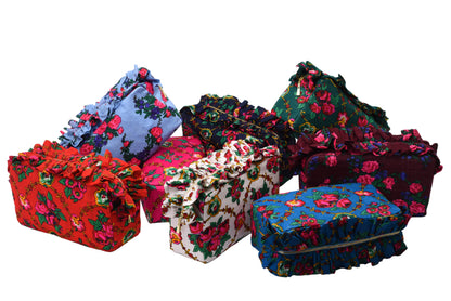 Luxury Ruffle UAE Heritage Pouch – Medium