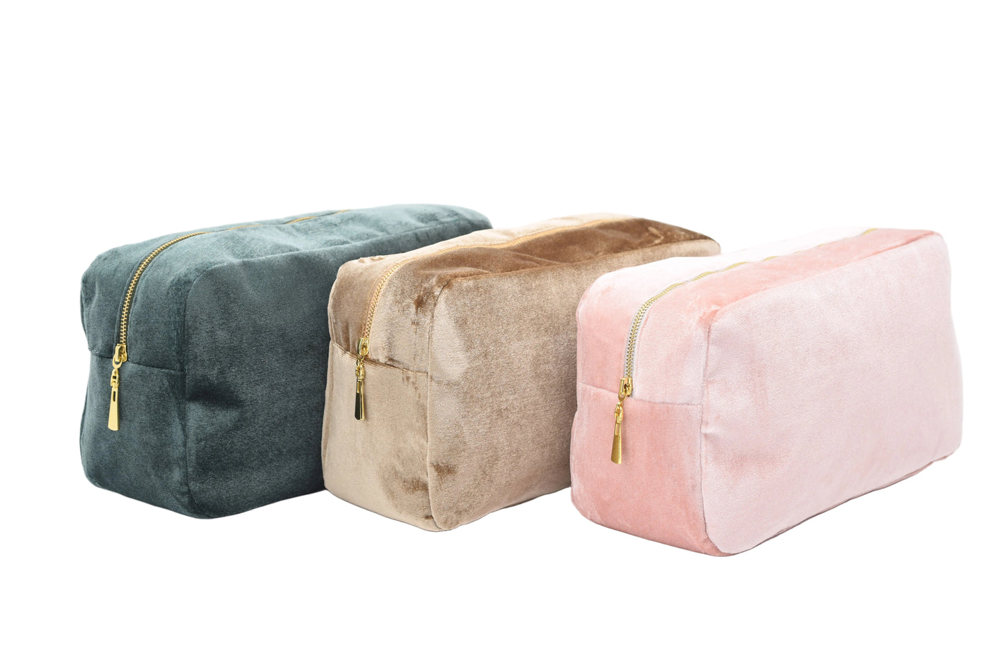 Luxury Personalised Velvet, Pastel Edit, Medium Pouch