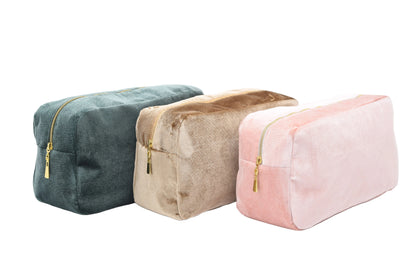 Luxury Personalised Velvet, Pastel Edit, Medium Pouch