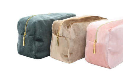 Luxury Personalised Velvet, Pastel Edit, Medium Pouch