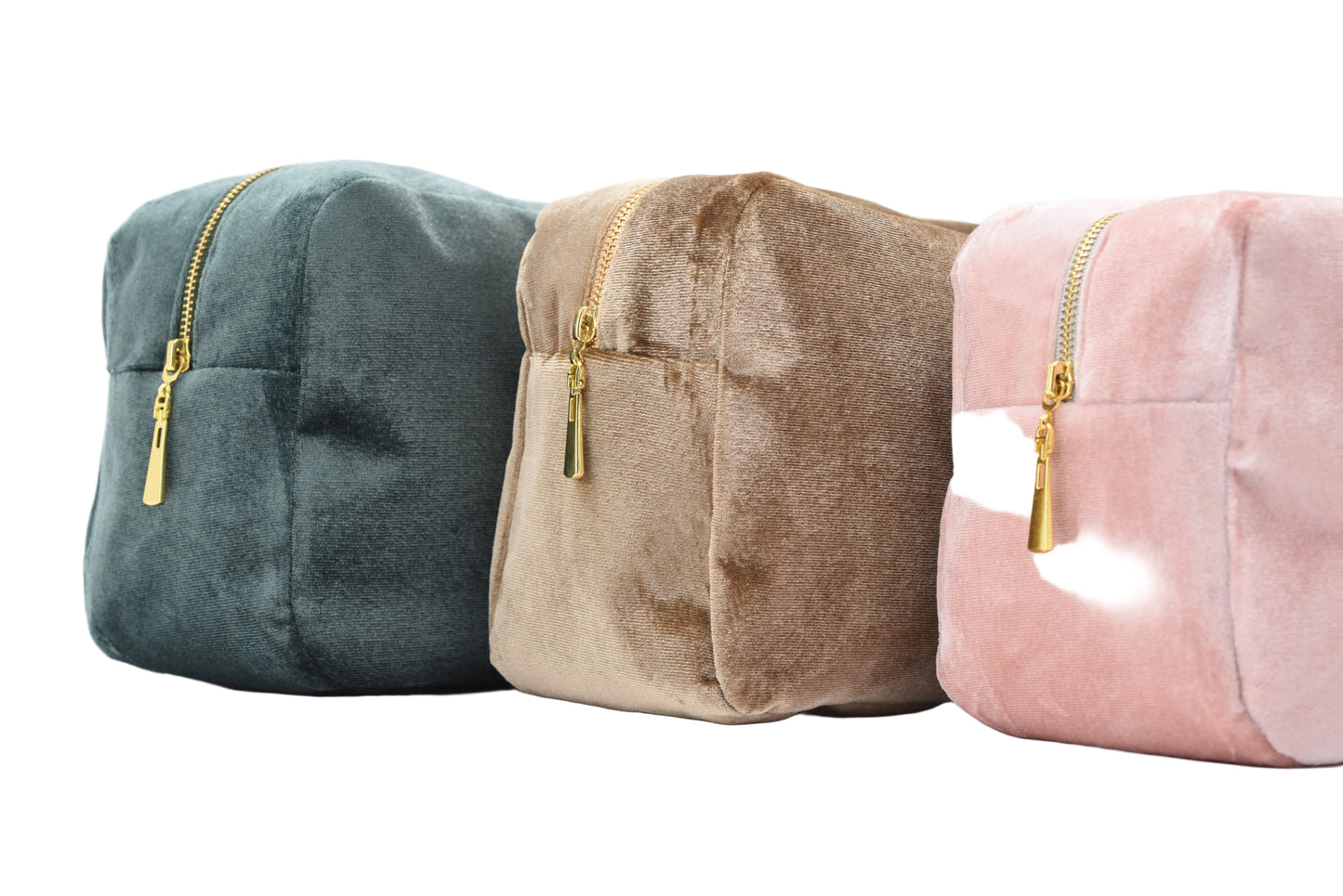 Luxury Personalised Velvet, Pastel Edit, Medium Pouch