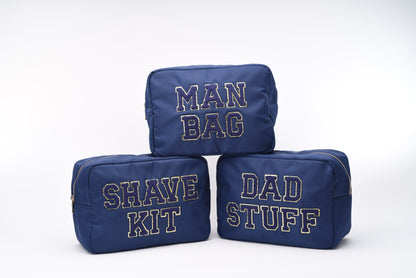 "Dad Stuff" Large Pouch, Navy