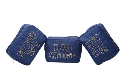 "Dad Stuff" Large Pouch, Navy