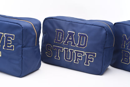 "Dad Stuff" Large Pouch, Navy