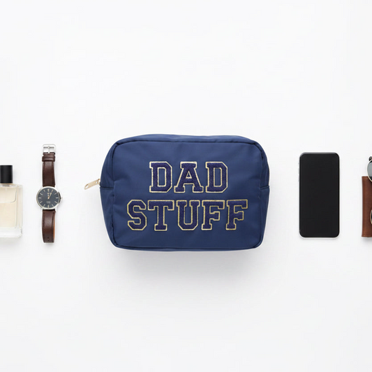 "Dad Stuff" Large Pouch, Navy