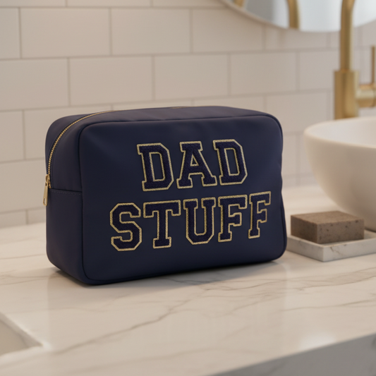 "Dad Stuff" Large Pouch, Navy