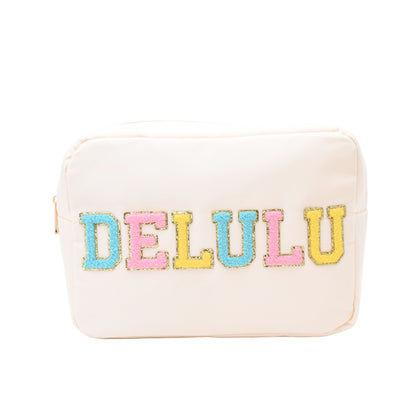 "DeLulu" Large Pouch, Cream