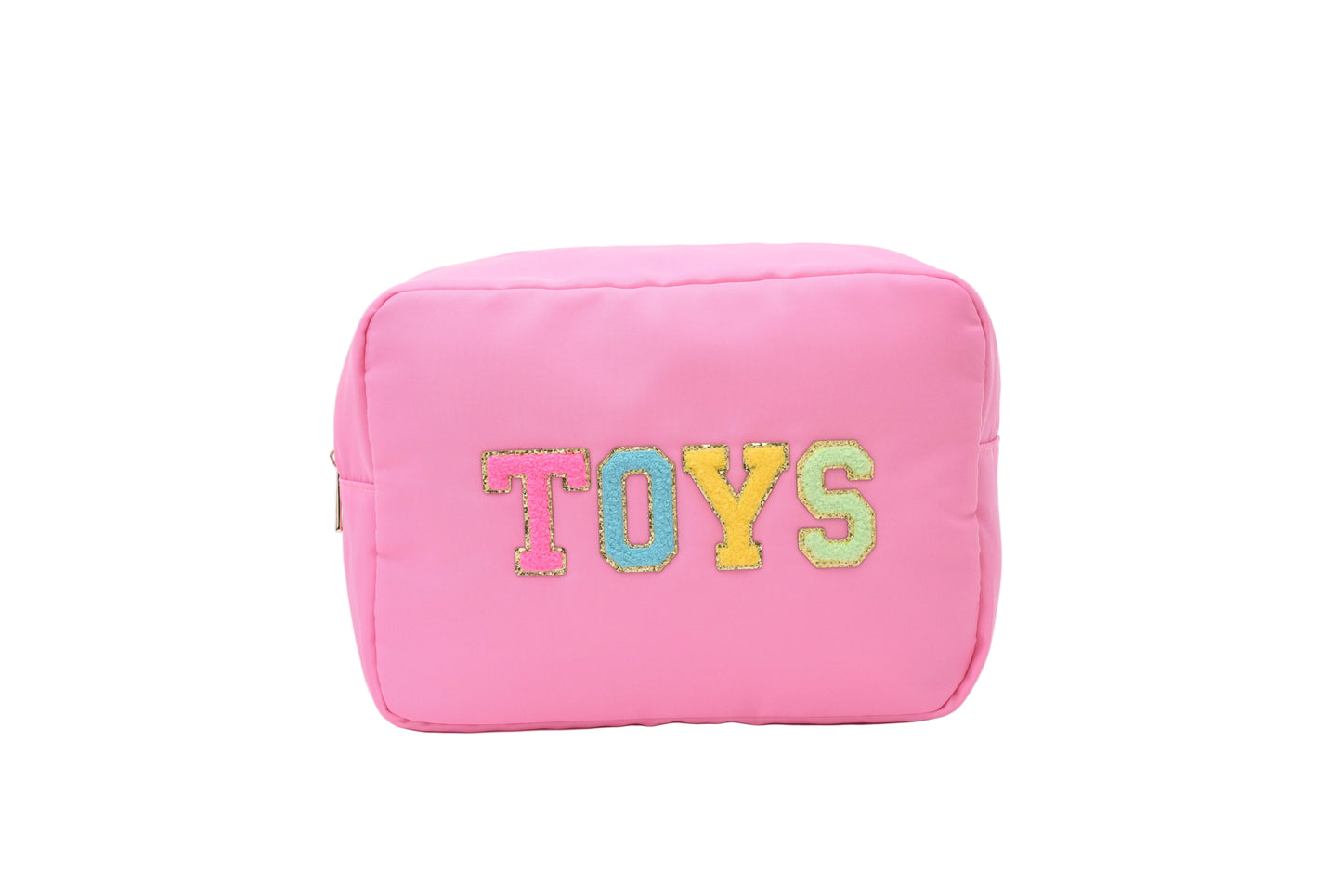 "Toys" Large Pouch, Candy Pink